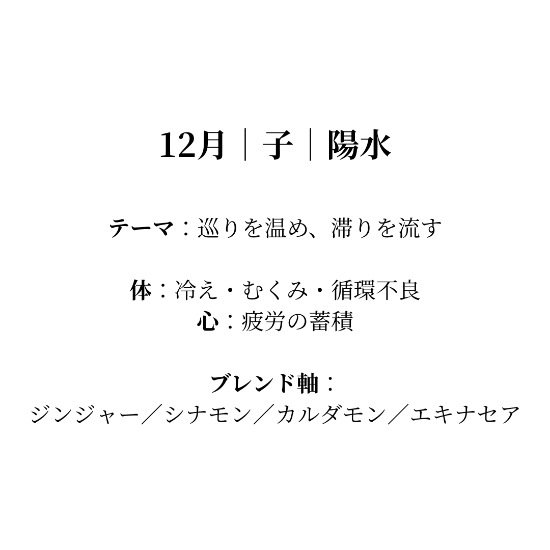 毎月届く陰陽五行調律ブレンド