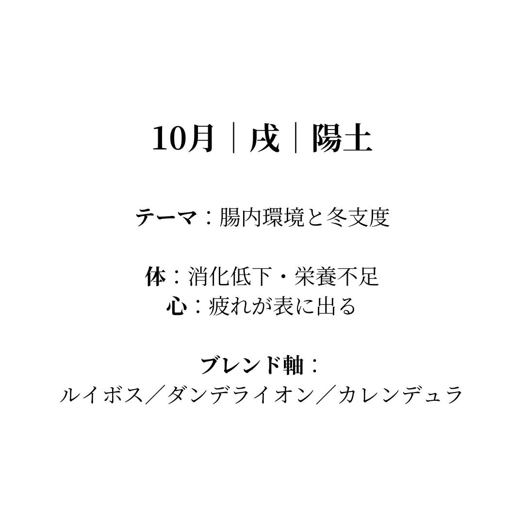 毎月届く陰陽五行調律ブレンド